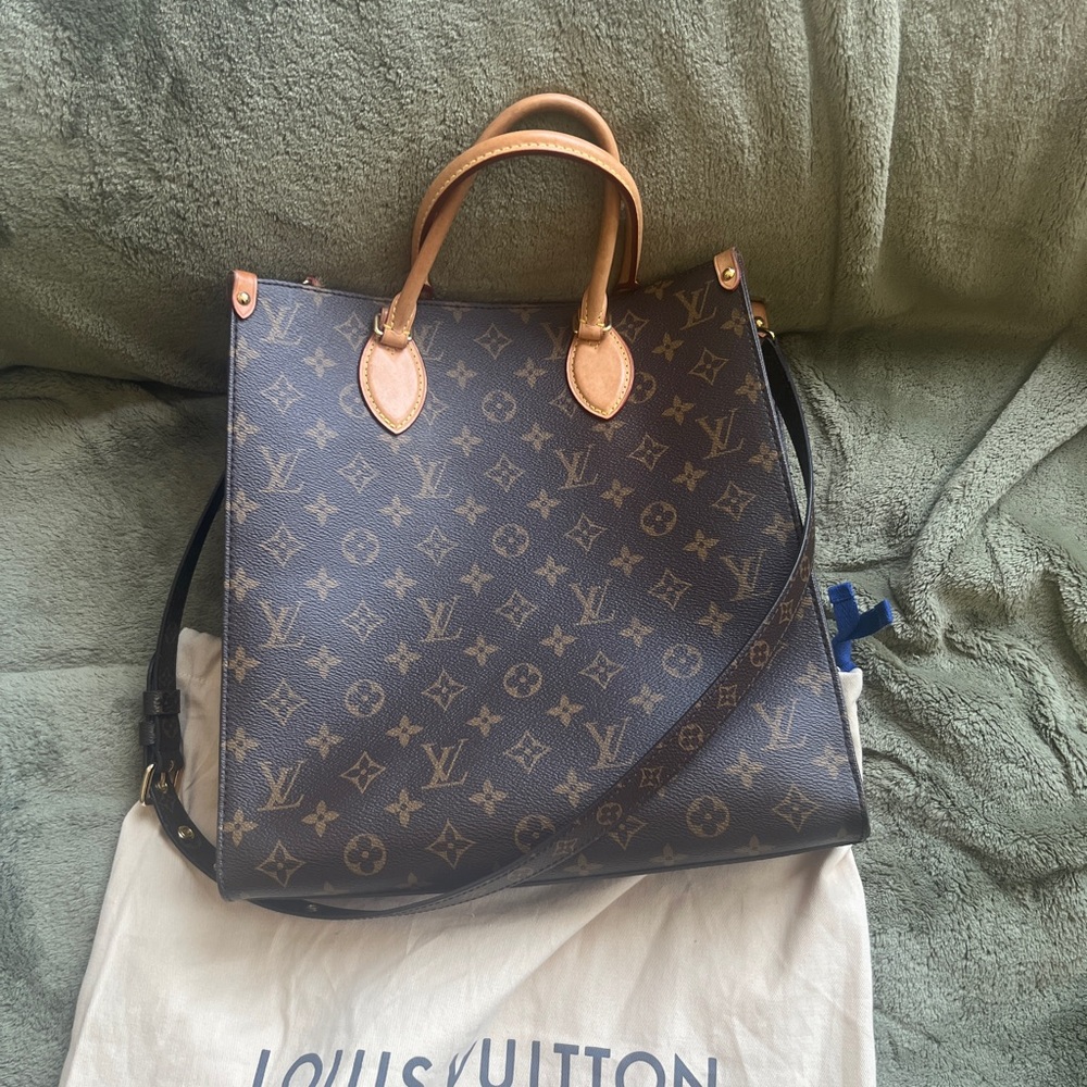 Louis Vuitton Brown and Tan Monogram Tote
